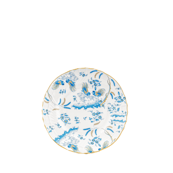 Десертная тарелка 21,5 см.,
 ORO DI DOCCIA TURCHESE от Ginori 1735, 002RG00 FPT110010215G00170600