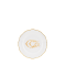 Тарелка для хлеба 17 см., CORONA MONOGRAM ORO от Ginori 1735, 003RG00 FPT110LX0170M01720100