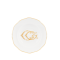 Обеденная тарелка 26,5 см., CORONA MONOGRAM ORO от Ginori 1735, 003RG00 FPT110LX0265M01720100