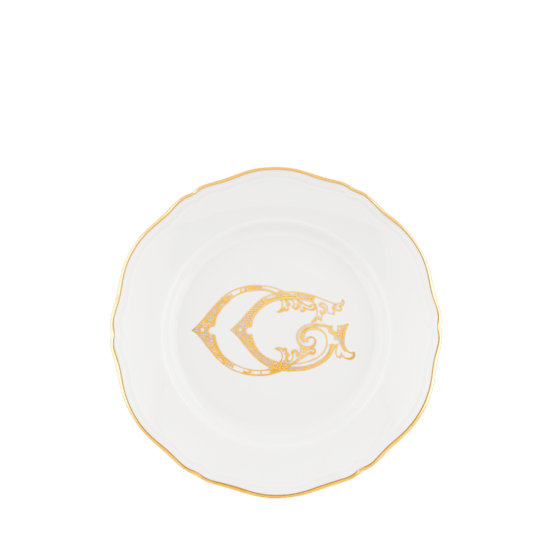 Тарелка суп-паста 24 см., CORONA MONOGRAM ORO от Ginori 1735, 003RG00 FPT210LX0240M01720100