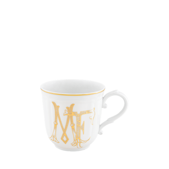 Кружка 400 мл., CORONA MONOGRAM ORO от Ginori 1735, 003RG00 FTZ700LX0400M01720100