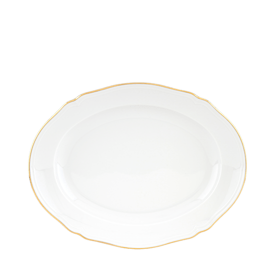 Овальное блюдо 34 см., CORONA ORO BRILLANTE от Ginori 1735, 003RG00 FVS130010340G01720100