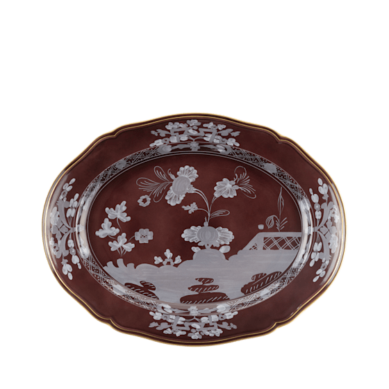 Овальное блюдо 38,5 см., ORIENTE ITALIANO CASTAGNA от Ginori 1735, 003RG00 FVS130010385G00135800
