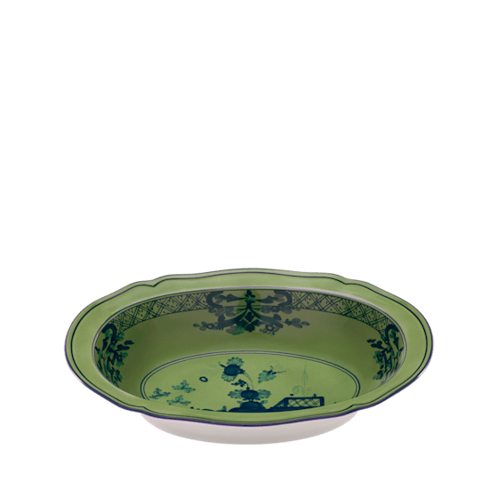 Овальный поднос 25 см., ORIENTE ITALIANO MALACHITE от Ginori 1735, 003RG00 FVS230LX0250G00123600