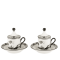 Набор из 2-х кофейных пар ORIENTE ITALIANO BARIO от Ginori 1735, 004RG00 FX917601G00124100