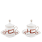 Набор из 2 кофейных пар с крышечками CATENE SMERALDO от Ginori 1735, 004RG00 FX917601G00125800