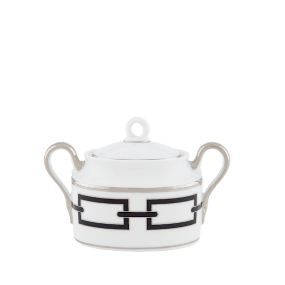 Сахарница с крышкой 150 мл., CATENE NERO от Ginori 1735, 004RG00 FZU000010150G00125500