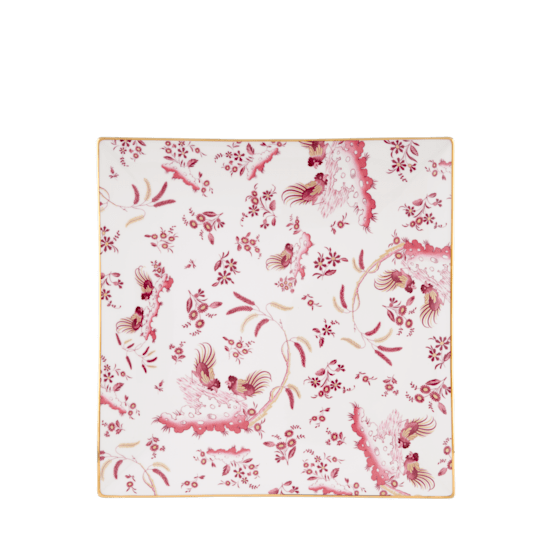 Квадратное блюдо 30 см., ORO DI DOCCIA MAGENTA от Ginori 1735, 017RG00 FPT120010.30G00170800