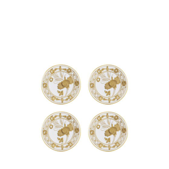 Набор из 4 костеров 10 см., ORIENTE ITALIANO AURUM от Ginori 1735, 017RG00 FX6877LX0100G00133000