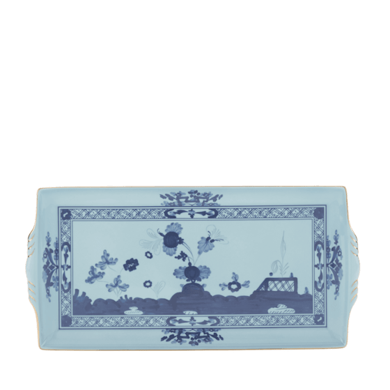 Прямоугольный поднос с ручками 33.5х18 см., ORIENTE ITALIANO IRIS от Ginori 1735, 017RG02 FG5283LX0335G00124300