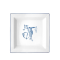 Квадратное блюдо 24.5 см., CORONA MONOGRAM BLU от Ginori 1735, 017RG02 FG6836LX0245M01720000
