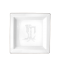 Квадратное блюдо 24.5 см., CORONA MONOGRAM PLATINO от Ginori 1735, 017RG02 FG6836LX0245M01720200