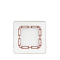 Квадратное блюдо 18 см.,
 CATENE SCARLATTO от Ginori 1735, 017RG02 FG6837010180G00125700