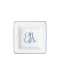 Квадратное блюдо 18 см.,
 CORONA MONOGRAM BLU от Ginori 1735, 017RG02 FG6837LX0180M01720000