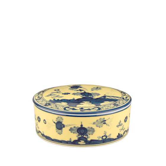 Круглая шкатулка с крышкой 13 см., ORIENTE ITALIANO CITRINO от Ginori 1735, 017RG02 FX508001G00123900