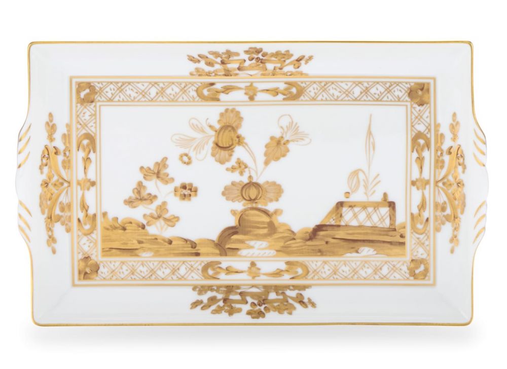 Блюдо прямоугольное 15 х 23 см.,  ORIENTE ITALIANO AURUM, Ginori, 017RG02 FG5282LX0235G00133000