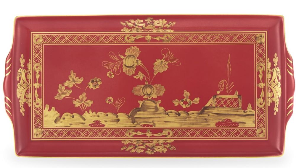 Блюдо прямоугольное 18 х 33 см.,  ORIENTE ITALIANO RUBRUM, Ginori, 017RG02 FG5283LX0335G00132900