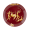 Тарелка 34,5 см., AMAZZONE CON IL CORNO F.DO ROSSO от Ginori 1735, 019RG00 FX6008010345G09980900