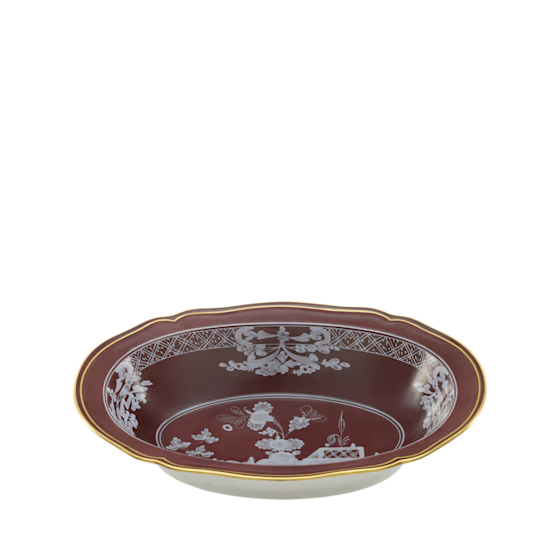 Блюдо глубокое овальное 25 см., ORIENTE ITALIANO CASTAGNA от Ginori 1735, 003RG00 FVS230LX0250G00135800
