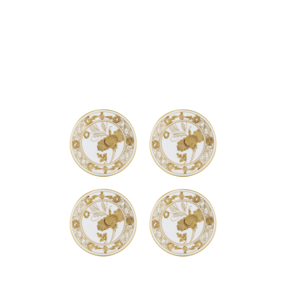 Тарелка десертная 9,5 см., набор 4 шт., ORIENTE ITALIANO AURUM, Ginori, 017RG00 FX6877LX0100G00133000