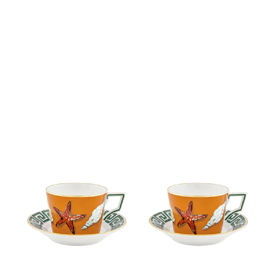 Чайный набор на 2 персоны, набор 4 пердмета,IL VIAGGIO DI NETTUNO, Ginori