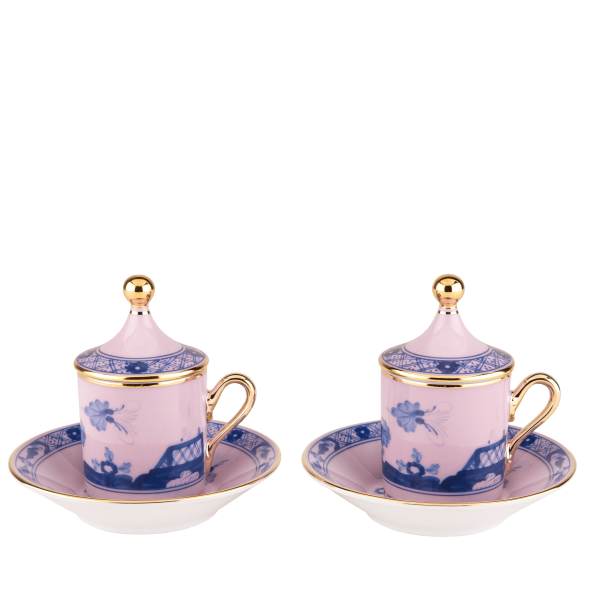 Набор из 2-х кофейных пар ORIENTE ITALIANO AZALEA от Ginori 1735, 004RG00 FX917601G00124500