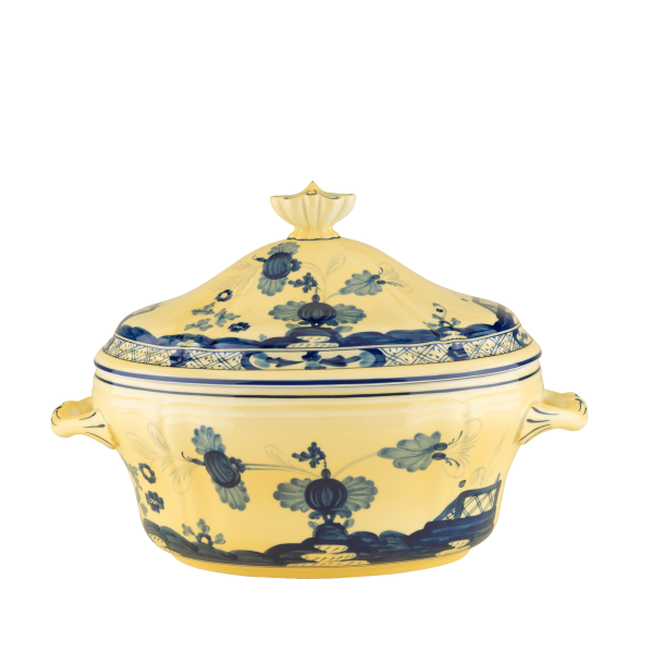 Овальная супница с крышкой 3850 мл., ORIENTE ITALIANO CITRINO от Ginori 1735, 003RG00 FZP030010385G00123900