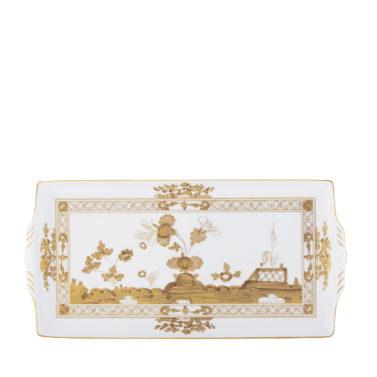 Блюдо прямоугольное 18 х 33 см.,  ORIENTE ITALIANO AURUM, Ginori, 017RG02 FG5283LX0335G00133000