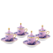 Набор из 4 кофейных пар, 12 предметов., ORIENTE ITALIANO AZALEA от Ginori 1735, 004RG00 FX4301LXGENG00124500