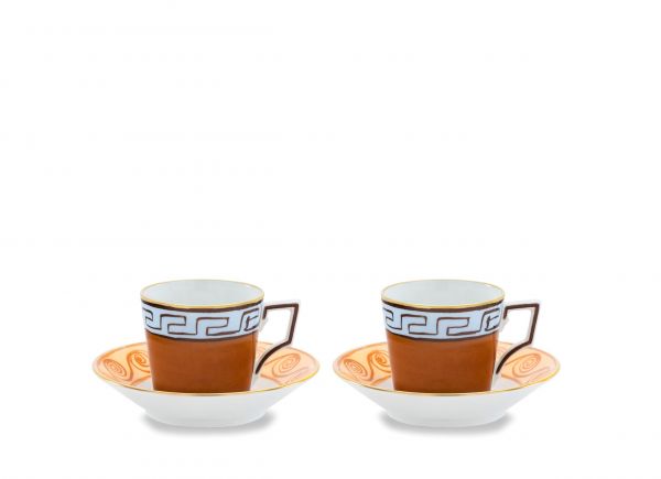 Набор из 2 кофейных пар, 4 предмета., IL VIAGGIO DI NETTUNO - TERRACOTTA от Ginori 1735, 101RG00 FX9177LXGENG00135001