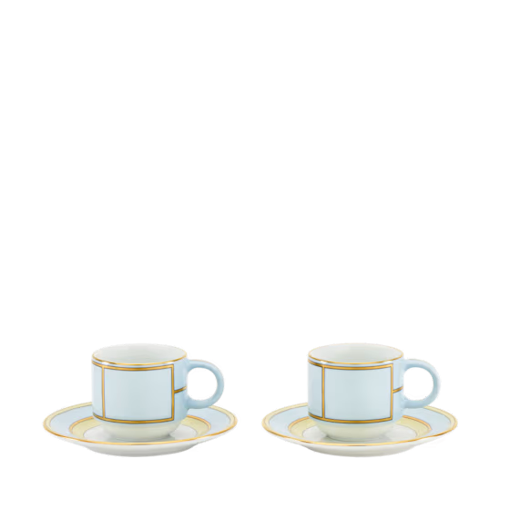 Кофейный набор Colonna на 2 персоны,4 предмета, DIVA CELESTE, Ginori