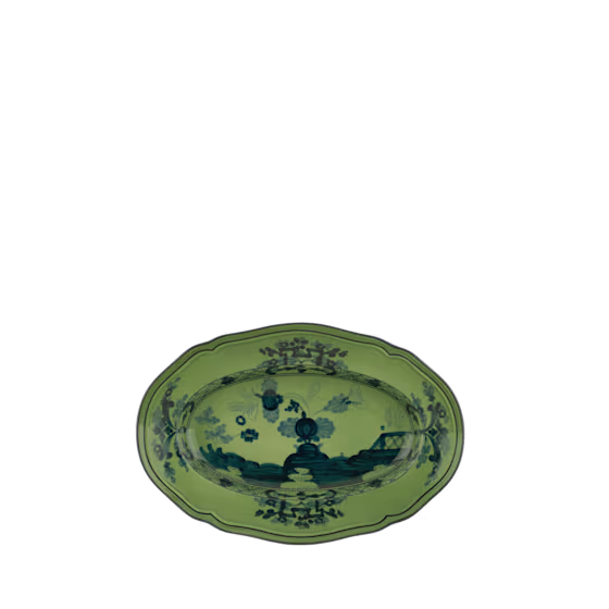 Блюдо овальное малое 15 х 22 см., ORIENTE ITALIANO MALACHITE от Ginori 1735, 003RG00 FRV000010220G00123600