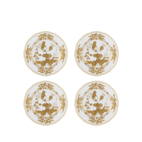 Тарелка десертная 21 см.,  набор 4 шт., ORIENTE ITALIANO AURUM, Ginori, 003RG00 FX4110LX0210G00133000