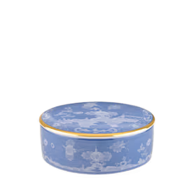 Круглая шкатулка с крышкой 13 см., ORIENTE ITALIANO PERVINCA от Ginori 1735, 017RG02 FX508001G00124400