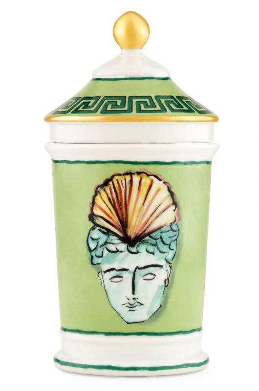 Ваза с крышкой В20х10 см.,IL VIAGGIO DI NETTUNO MOSS GREEN, Ginori