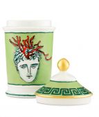 Ваза с крышкой В20х10 см.,IL VIAGGIO DI NETTUNO MOSS GREEN, Ginori