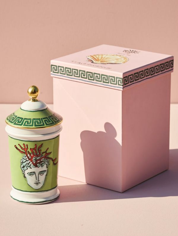Ваза с крышкой В20х10 см.,IL VIAGGIO DI NETTUNO MOSS GREEN, Ginori